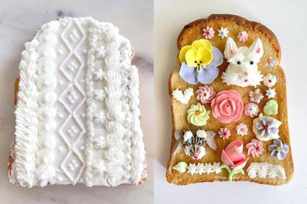 東ちなつ個展「ESSENTIAL」東京で、“ニット”風トーストアート初展示＆新作アートの販売も