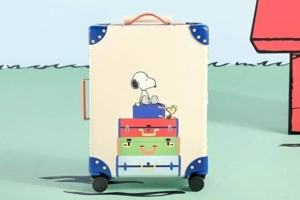 グローブ・トロッター×ピーナッツ、スヌーピー＆ウッドストックが“ちょこんと座る”スーツケース