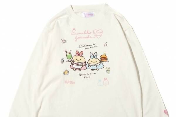 「すみっコぐらし」×アトモス ピンク、”しっぽずダイナー”を描いたTシャツ&amp;フーディー