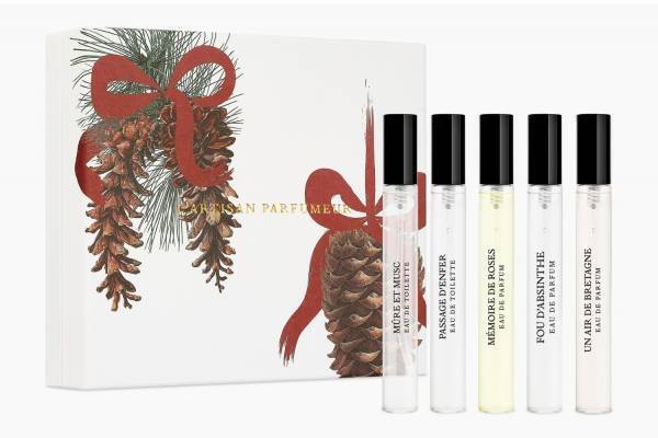 ラルチザン パフューム2022年クリスマスコフレ、“黒いちご＆ムスク”などミニ香水5種セット