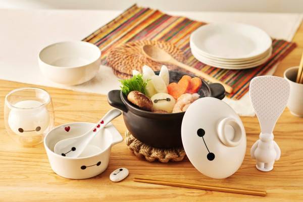 ディズニーストア「ベイマックス」モチーフのキッチンアイテム、土鍋＆ダブルウォールグラスなど