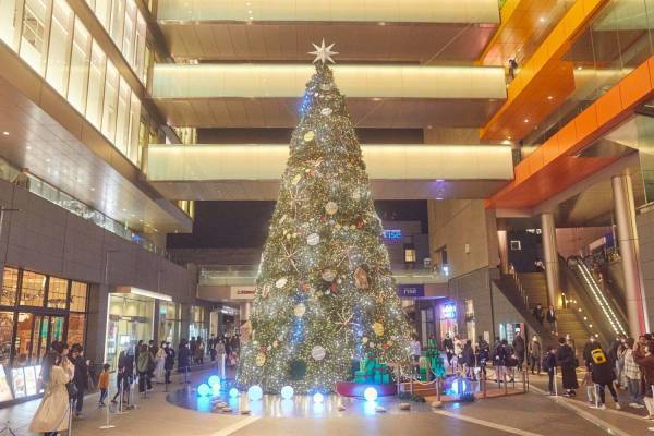 二子玉川ライズのクリスマスツリー＆イルミネーション、“水辺の国のクリスマス”を表現