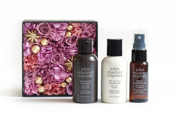 ジョンマスターオーガニック×ニコライ バーグマン22年クリスマス、人気ヘアケア＆フラワーBOXセット