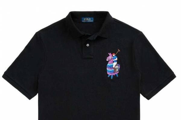 ポロ ラルフ ローレン×フォートナイトのコラボウェア、“ポロ ポニーロゴ”をラマにアレンジ