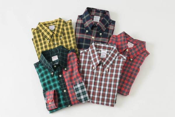 ブルックス ブラザーズのクリスマスアイテム、鮮やかなチェック柄シャツ&カシミヤセーター