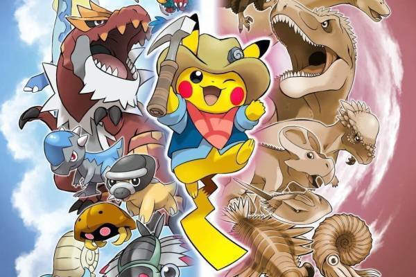 「ポケモン化石博物館」大分県立美術館で、「カセキポケモン」の骨格想像図＆実物大模型を展示