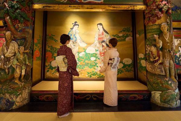 ホテル雅叙園東京“着物”で1日楽しむアート×食事プラン、アフタヌーンティーまたはランチ付き