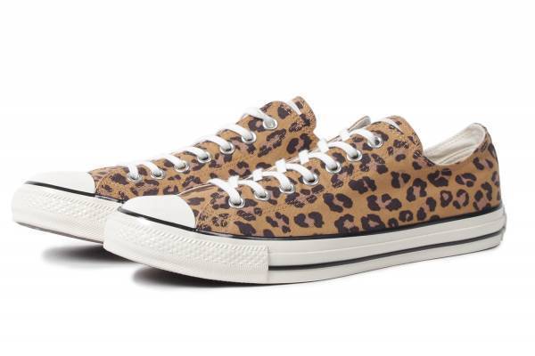 コンバース×ワコマリアの新作スニーカー、“レオパード柄”の「オールスター」