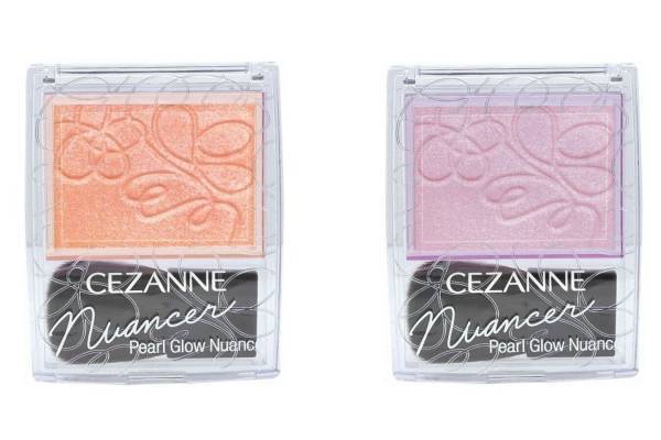 セザンヌ23年春コスメ、コーラルオレンジorパープルの新「ニュアンサーハイライト」、チーク機能も