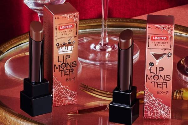 ケイト「リップモンスター」“落ちにくい口紅”に22年冬限定色、モンスターの晩餐会イメージの全2色