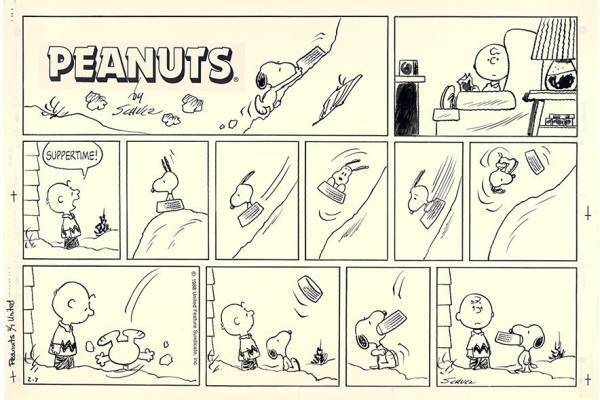 スヌーピーミュージアムの企画展「きみの大好物はなに？」食テーマの貴重な原画約40点を展示