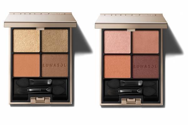 ルナソル23年春コスメ、“地層や砂紋”着想のナチュラルな4色アイパレ＆“生っぽ”濃密リップ