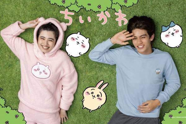 GU新作「ちいかわ」ルームウェア、“なりきり”耳付きフード×“まるでマシュマロ”ふわもこ素材