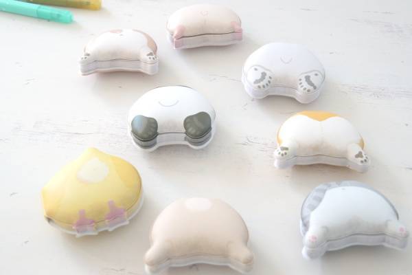 ぷにぷに“動物のおしり”モチーフの付箋「ぷにけつふせん」コーギーやパンダなど全8種のおしり