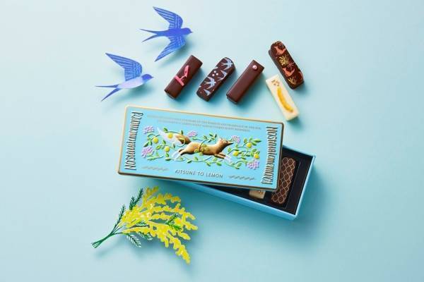 “キツネが主役”「キツネとレモン」新作チョコレート缶、レモン・桃など6種のフレーバー入り
