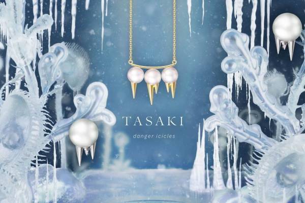 TASAKI「デインジャー」新作ジュエリー、“つらら”着想のパールネックレス＆イヤリング