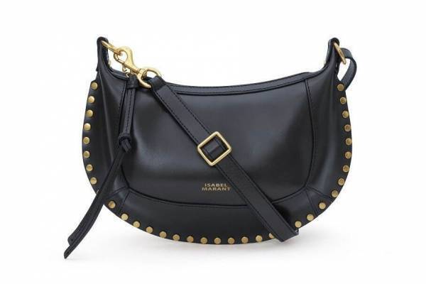 イザベル マランの新作バッグ「オスカン ムーン」半月型×メタリックスタッズのレザーバッグ