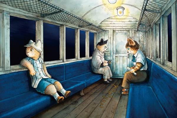 展覧会「ますむらひろしの銀河鉄道の夜」八王子で、宮沢賢治の名作を漫画化した生原稿やスケッチなど
