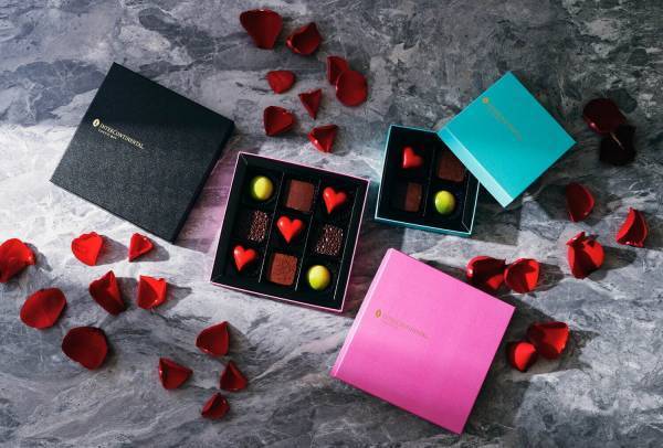 ホテル インターコンチネンタル 東京ベイのバレンタイン、“ライチエッセンス入り”ハート型ショコラ