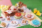 ヒルトン東京ベイ“ピクニック”着想の苺デザートビュッフェ、麦わら帽子型のショートケーキ