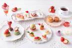 ヒルトン東京ベイ“苺”のアフタヌーンティー、苺＆マカロンを飾ったグラスデザートやロールケーキ