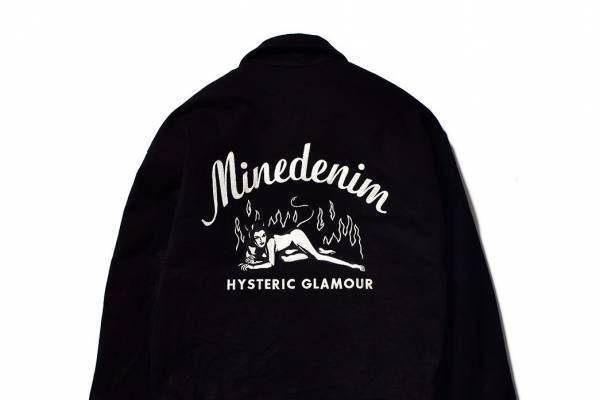 ヒステリックグラマー×マインデニム、架空のモーテル着想“Devil”入りデニムジャケット＆ジーンズ