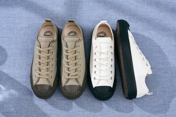 コンバース「ビッグC」新作、ミリタリーテイストのスニーカーをカーキ×ダークオリーブで