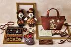 ゴディバ”チョコ色衣装”のミッキーマウス&ミニーマウスバレンタインチョコ、ディズニーストアで