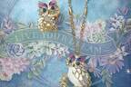 アナ スイ“福を呼ぶ”白ふくろうモチーフの新作アクセサリー、蝶を飾った三日月ブローチも