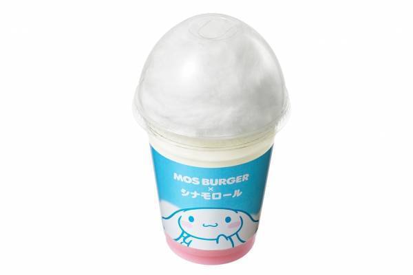 サンリオ「シナモロール」着想の“わたがし”たっぷり新感覚シェイク、モスバーガーで
