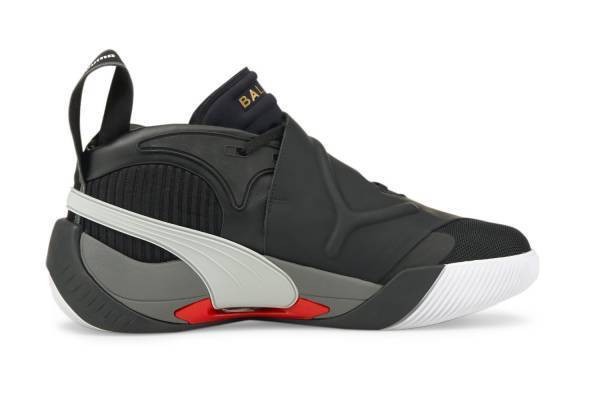 プーマとバルマンのコラボスニーカー、“イタリアレザー×メッシュ素材”の高級バスケシューズ