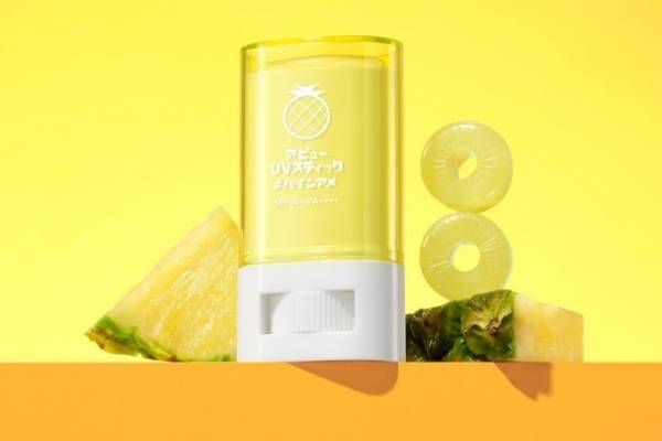 アピュー23年春コスメ、“まるでパインアメ！？”最強UVケア×甘酸っぱい香りの日焼け止めスティック