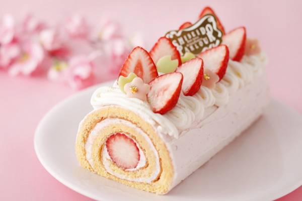 資生堂パーラー 銀座本店ショップ、ひな祭り限定「苺のロールケーキ」&“深紅の真珠”いちごタルト
