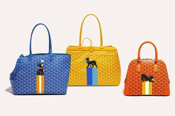 ゴヤール「マーカージュ」に“フレンチブルの子犬”の新モチーフ、好きなバッグにカスタマイズ