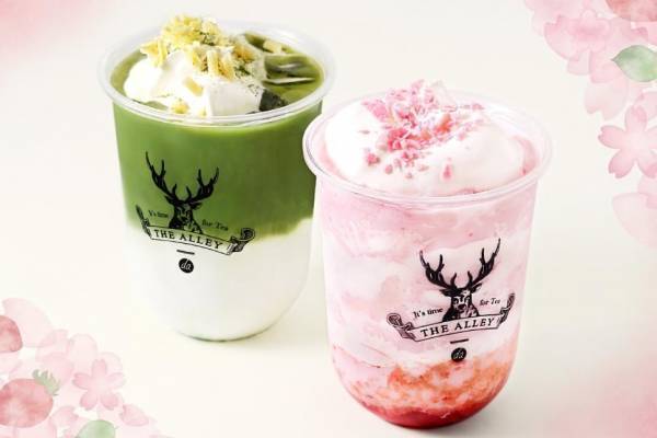 台湾発ジ アレイ「苺ミルキースムージー」“春色リッチミルク”テーマの春限定ドリンク