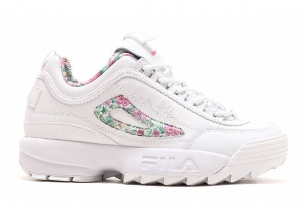 フィラ「ディスラプター 2」の“花柄”スニーカー、ローラ アシュレイ＆アトモスピンクとコラボ