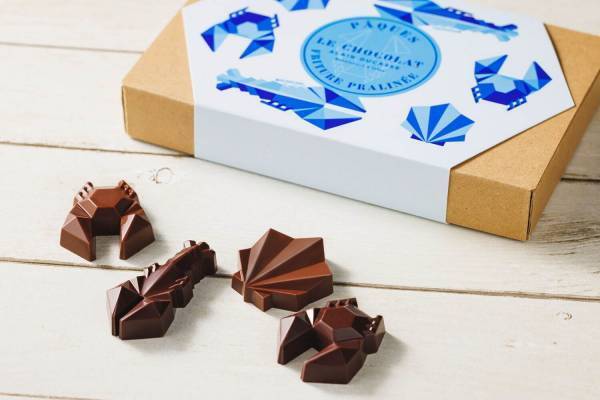 「ル・ショコラ・アラン・デュカス」から幾何学デザインのイースター限定チョコレート