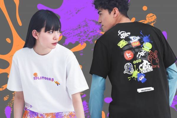 ユニクロ・UT「スプラトゥーン 3」コラボTシャツ - イカやタコのプリント＆飛び散るインク柄