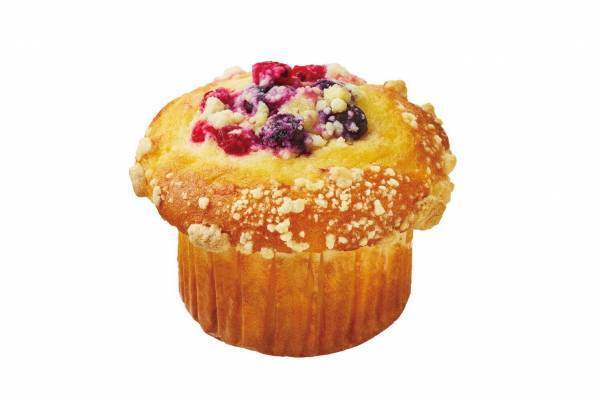 ミスタードーナツ「しっとりマフィン ベリーヨーグルト」2種のベリー×ヨーグルト風味のクリーム