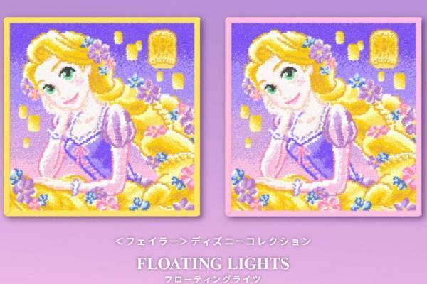フェイラー「ディズニーコレクション」“ラプンツェル×ランタン”ハンカチ、映画のワンシーンを再現