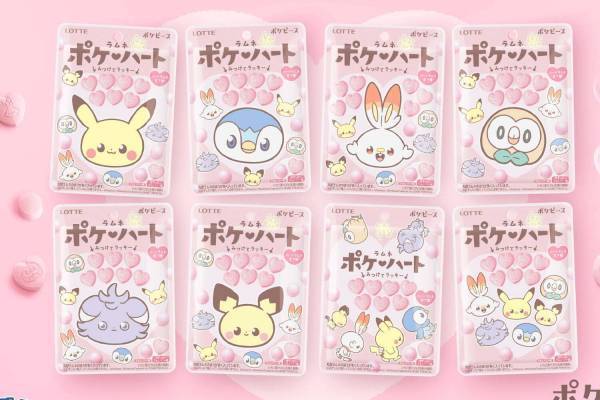 “ポケピース”のラムネ「ポケハートラムネ」ピカチュウやポッチャマが主役＆ハート型のラムネも