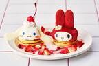 サンリオキャラクターズ“マイメロディ＆シナモロール”のパンケーキ、J.S. パンケーキ カフェで