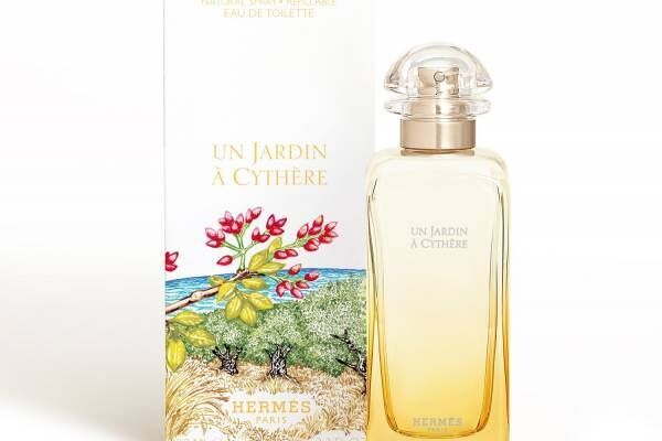エルメス23年夏フレグランス「シテールの庭」黄金の草木やみずみずしいピスタチオ着想の香り