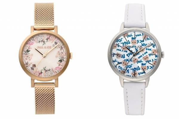 ポール & ジョー“桜の花びら”を描いた新作ウォッチ、猫のジプシー×手書き風ロゴ入り腕時計も