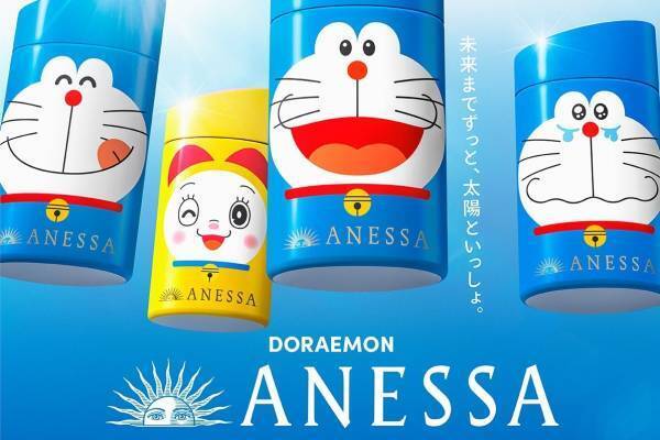 アネッサ日焼け止めが『ドラえもん』パッケージに！にこにこ顔＆うるうる顔など全3種、ドラミちゃんも
