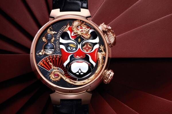 ルイ・ヴィトンから中国伝統芸能「変面」着想の腕時計、“動く龍が時を告げる”オートマタ仕様