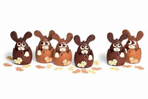 ラ・メゾン・デュ・ショコラのイースター“野ウサギ＆花”チョコレート、ナッツ入りや卵型プラリネ