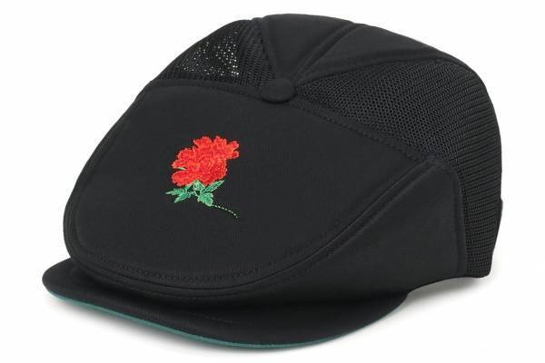 ワイルドサイド ヨウジヤマモト×ザ エイチダブリュウ ドッグアンドコー、牡丹刺繍のメッシュハンチング