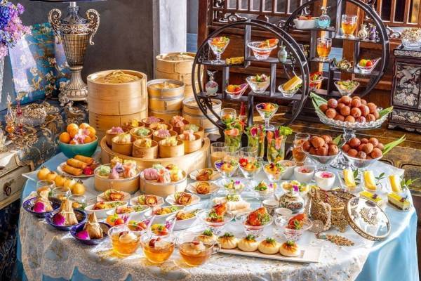 “楊貴妃”着想のチャイニーズアフタヌーンティー、手羽先や点心食べ放題などをヒルトン東京で