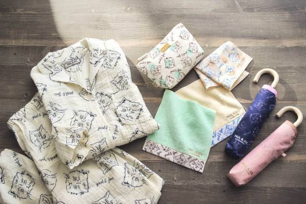 ポール & ジョー アクセソワ23年春夏新作、猫の“ヌネット＆ジプシー”ポーチ＆折りたたみ傘